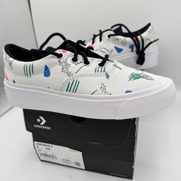 NWT Converse Skid Grip CVO Sneakers Unisex Archive Print White